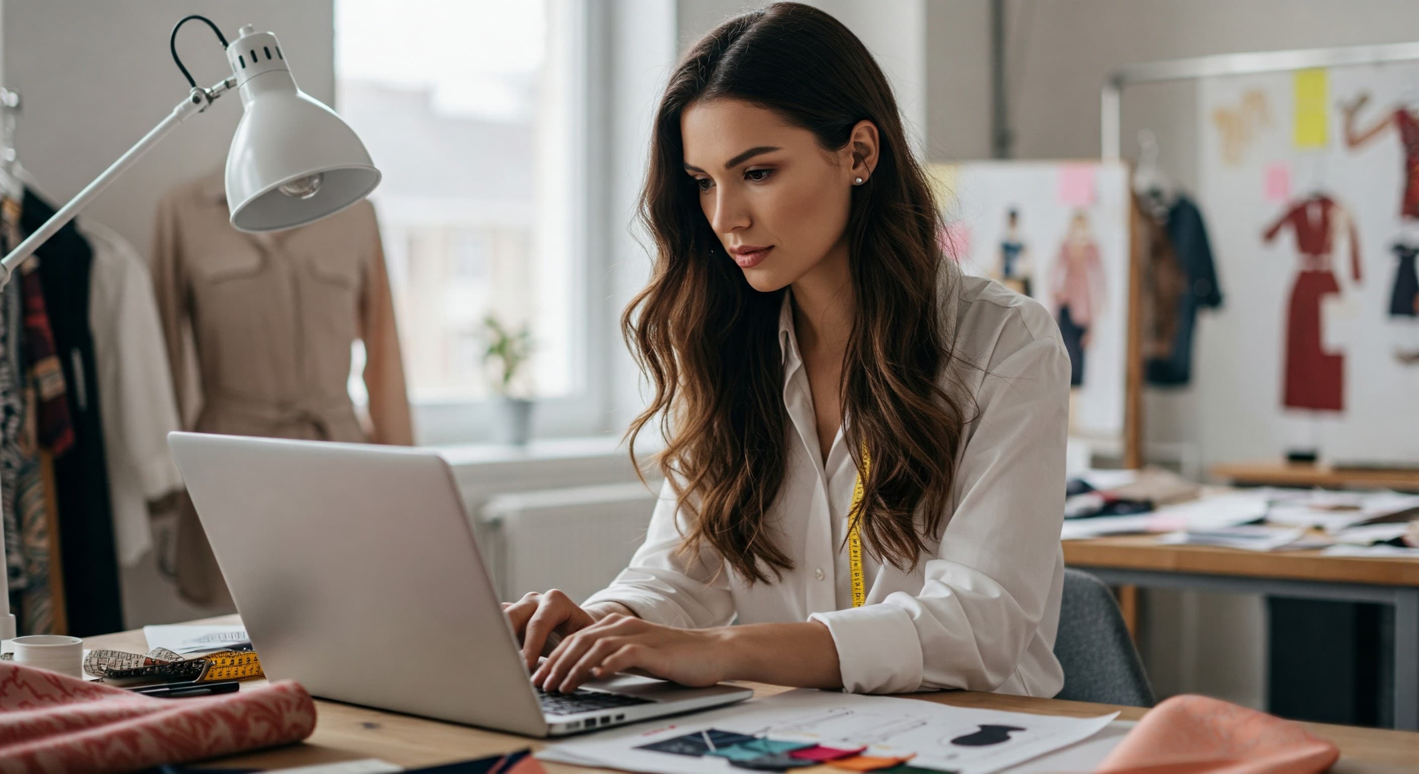 Fashion Designer Working